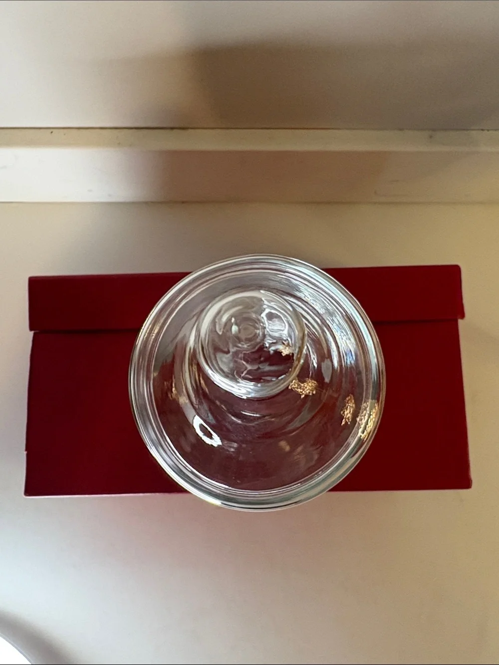 Princess House Heritage Collection Etched Glass Apothecary Jar with Lid Clear